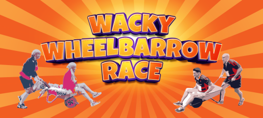 Wacky Wheelbarrow Race 7th August 2024 7.30pm Team of 2